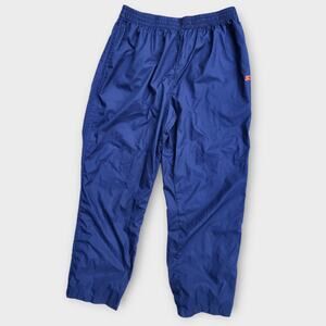 Starters Windbreaker Track Pants Mens XL Navy/Orange Logo Stretch Waist Y2K VTG